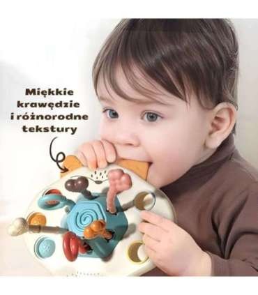 WOOPIE BABY Montessori sensoorne mänguasi — mitmeotstarbeline rebane närimis- ja helisev mänguasi