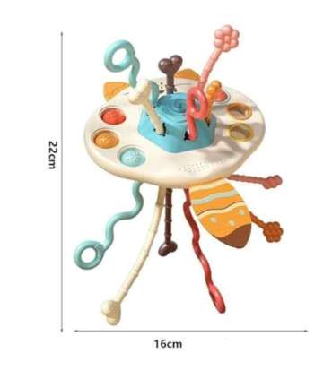 WOOPIE BABY Montessori sensoorne mänguasi — mitmeotstarbeline rebane närimis- ja helisev mänguasi