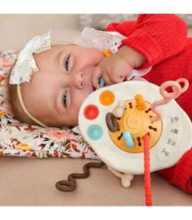 WOOPIE BABY sensoorne Montessori-mänguasi, närimis- ja raputusmänguasi, mitmeotstarbeline UFO
