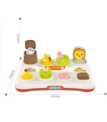 WOOPIE BABY hariv pop-up loomaaia hüppavate loomade mänguasi