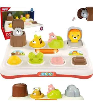 WOOPIE BABY hariv pop-up loomaaia hüppavate loomade mänguasi