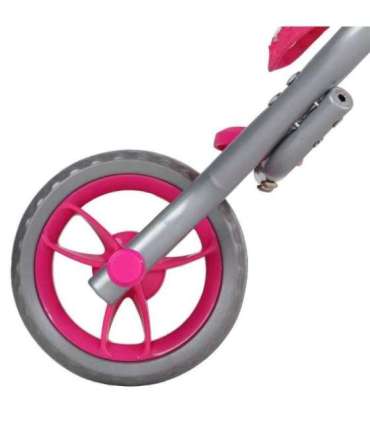 WOOPIE ROYAL Kolmerattaline nukukäru — süda, roosa