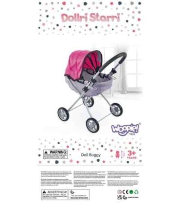 WOOPIE ROYAL Kolmerattaline nukukäru — süda, roosa