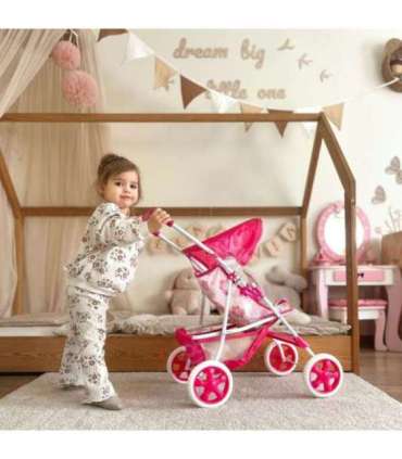 WOOPIE ROYAL nukukäru (jalutuskäru) lillemustriga