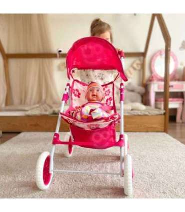 WOOPIE ROYAL nukukäru (jalutuskäru) lillemustriga