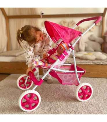 WOOPIE ROYAL nukukäru (jalutuskäru) lillemustriga