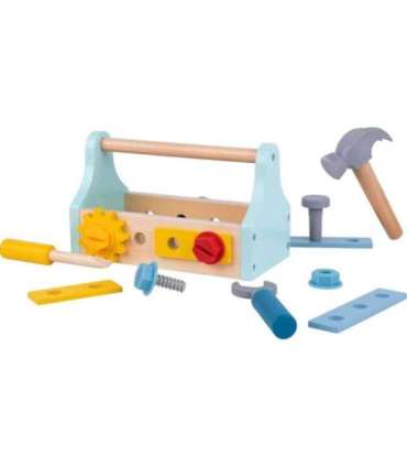 TOOKY TOY Puidust tööriistakast tööriistade komplekt, 18 osa.