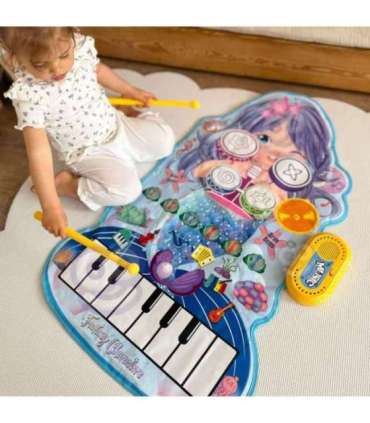 WOOPIE Mata Muzyczna Syrenka 2w1 Perkusja Interaktywna