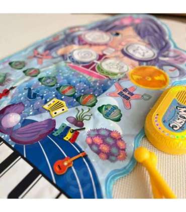 WOOPIE Mata Muzyczna Syrenka 2w1 Perkusja Interaktywna