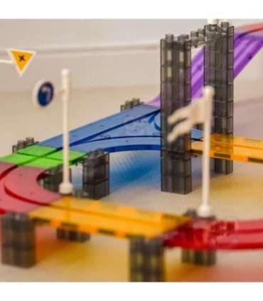 WOOPIE Magnetyczny Tor Samochodowy Wyścigowy + Autko 76 el.