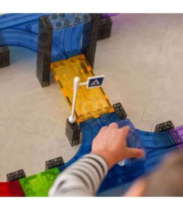 WOOPIE Magnetyczny Tor Samochodowy Wyścigowy + Autko 76 el.