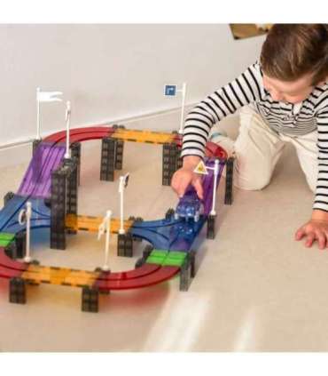 WOOPIE Magnetyczny Tor Samochodowy Wyścigowy + Autko 137 El.