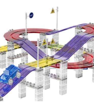 WOOPIE Magnetyczny Tor Samochodowy Wyścigowy + Autko 137 El.