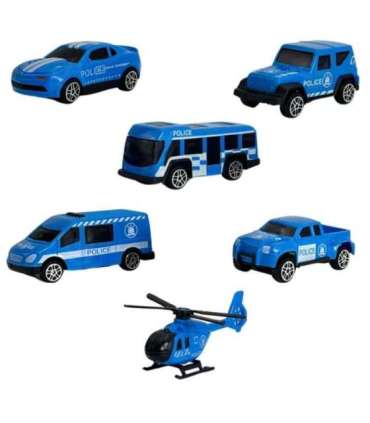 WOOPIE набор грузовик-транспортер 3 в 1, синий, полиция