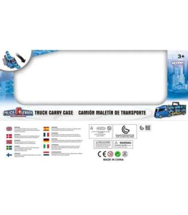 WOOPIE набор грузовик-транспортер 3 в 1, синий, полиция