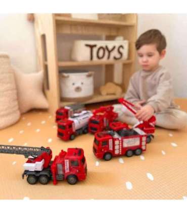 WOOPIE tuletõrjeautode komplekt 6-ühes