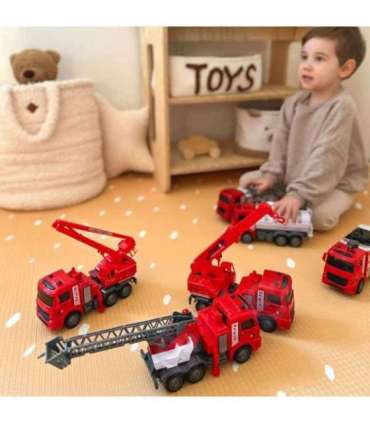 WOOPIE tuletõrjeautode komplekt 6-ühes