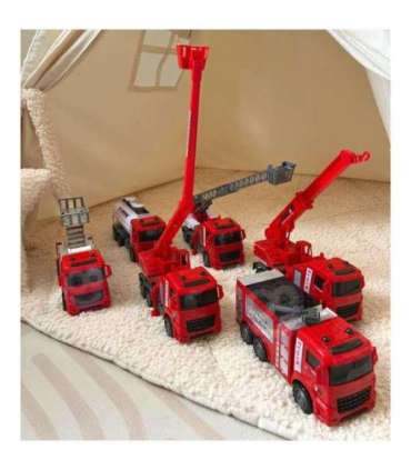 WOOPIE tuletõrjeautode komplekt 6-ühes