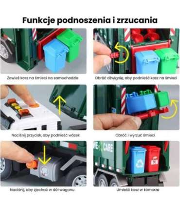 WOOPIE Мусоровоз - сортировка мусора - масштаб 1:10