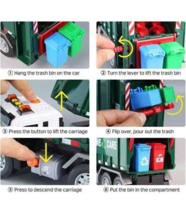 WOOPIE Мусоровоз - сортировка мусора - масштаб 1:10