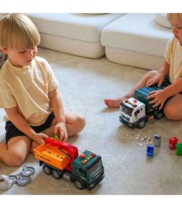 WOOPIE мусоровоз с краном для сортировки мусора - масштаб 1:10