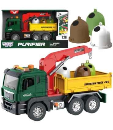 WOOPIE мусоровоз с краном для сортировки мусора - масштаб 1:10