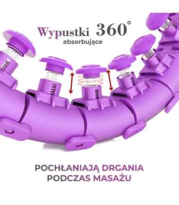 HHW12 хула-хуп большого размера, фиолетовый с утяжелителем HMS