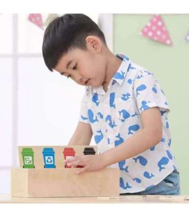 VIGA pusle — hariv puidust mäng jäätmete sorteerimise õppimiseks