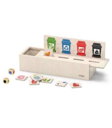 VIGA pusle — hariv puidust mäng jäätmete sorteerimise õppimiseks