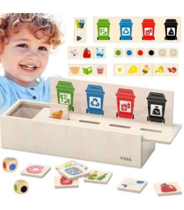 VIGA pusle — hariv puidust mäng jäätmete sorteerimise õppimiseks