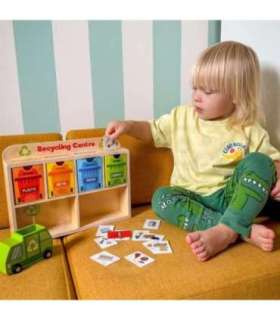 TOOKY TOY Puidust õppe-taaskasutuskeskuse sorteerija