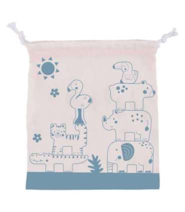 TOOKY TOY puidust klotsid-pusle – Montessori loomad, 9 osa