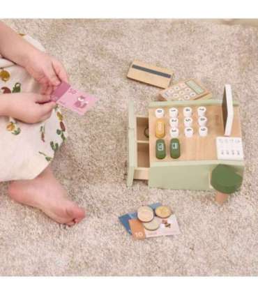 VIGA PolarB деревянная касса для магазина, зелёная