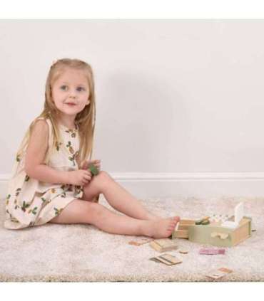 VIGA PolarB деревянная касса для магазина, зелёная