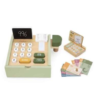 VIGA PolarB деревянная касса для магазина, зелёная