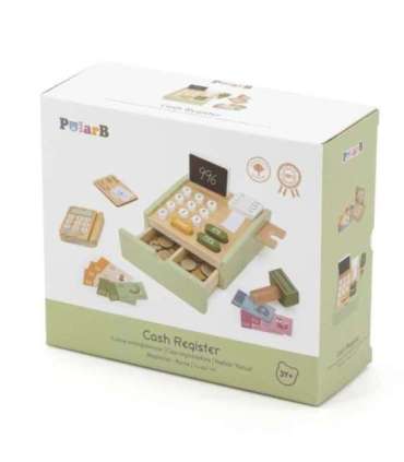 VIGA PolarB деревянная касса для магазина, зелёная