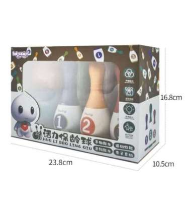 WOOPIE Цветные кегли для детей с цифрами