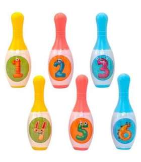 WOOPIE Keegelkomplekt lastele — loomad ja numbrid, 8 osa.