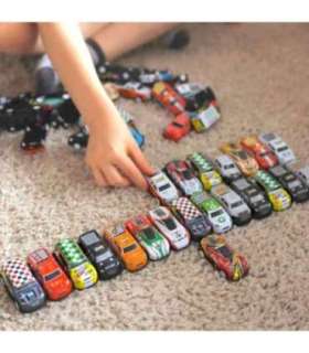 WOOPIE võidusõiduautode komplekt - 50 mänguautot karbis