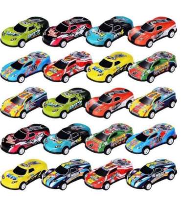 WOOPIE võidusõiduautode komplekt - 50 mänguautot karbis