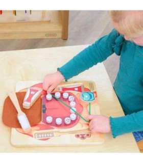 MASTERKIDZ Tervisliku suuhügieeni õppimine koerakese näitel - Montessori hariv seinapaneel