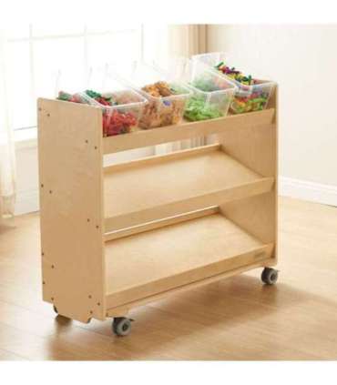 MASTERKIDZ Стеллаж на колесах - 3 полки для аксессуаров к STEM-доске 800H x 800L