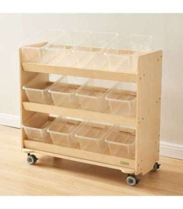 MASTERKIDZ Стеллаж на колесах - 3 полки для аксессуаров к STEM-доске 800H x 800L