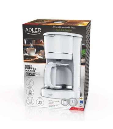 Adler AD 4383w Drip coffee maker for ground coffee 1.5 L white