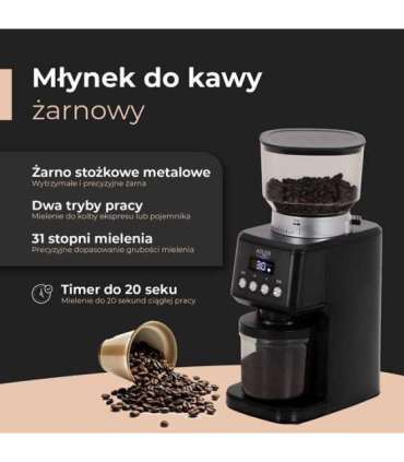 Adler AD 4300 Burr coffee grinder black