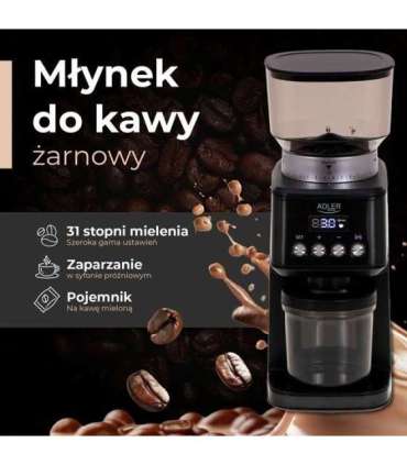 Adler AD 4300 Burr coffee grinder black