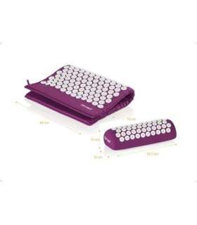 QMED Acupressure mat with cushion Purple