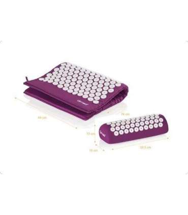 QMED Acupressure mat with cushion Purple