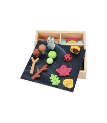 TOOKY TOY Лесной набор - пирамидка, кубики и фигурки