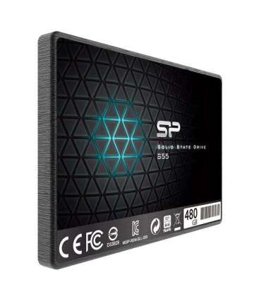 Silicon Power Slim S55 480 GB SSD form factor 2.5" Solid-state drive interface SATA Read speed 550 MB/s |